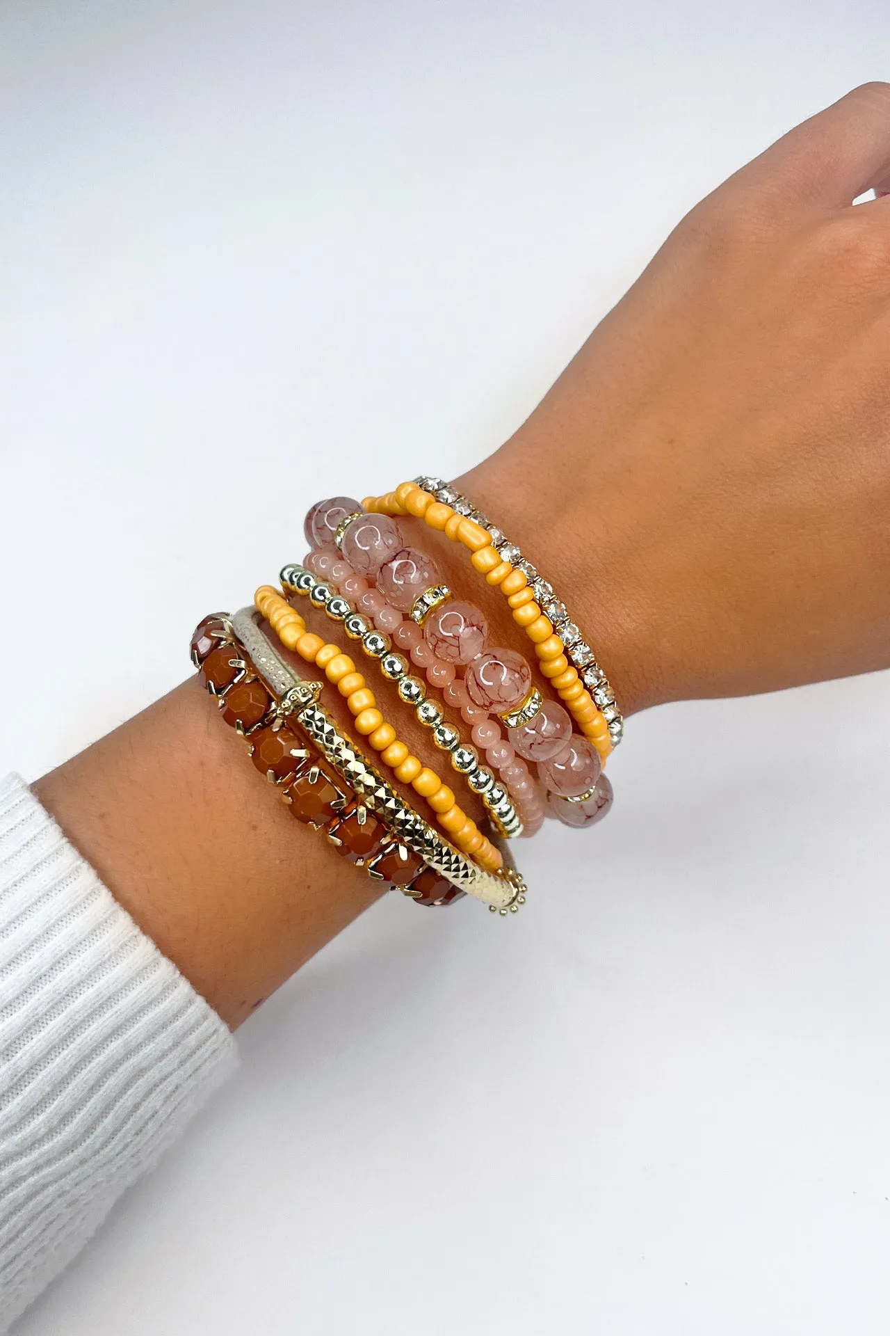 Amara Beaded Bracelet Stack