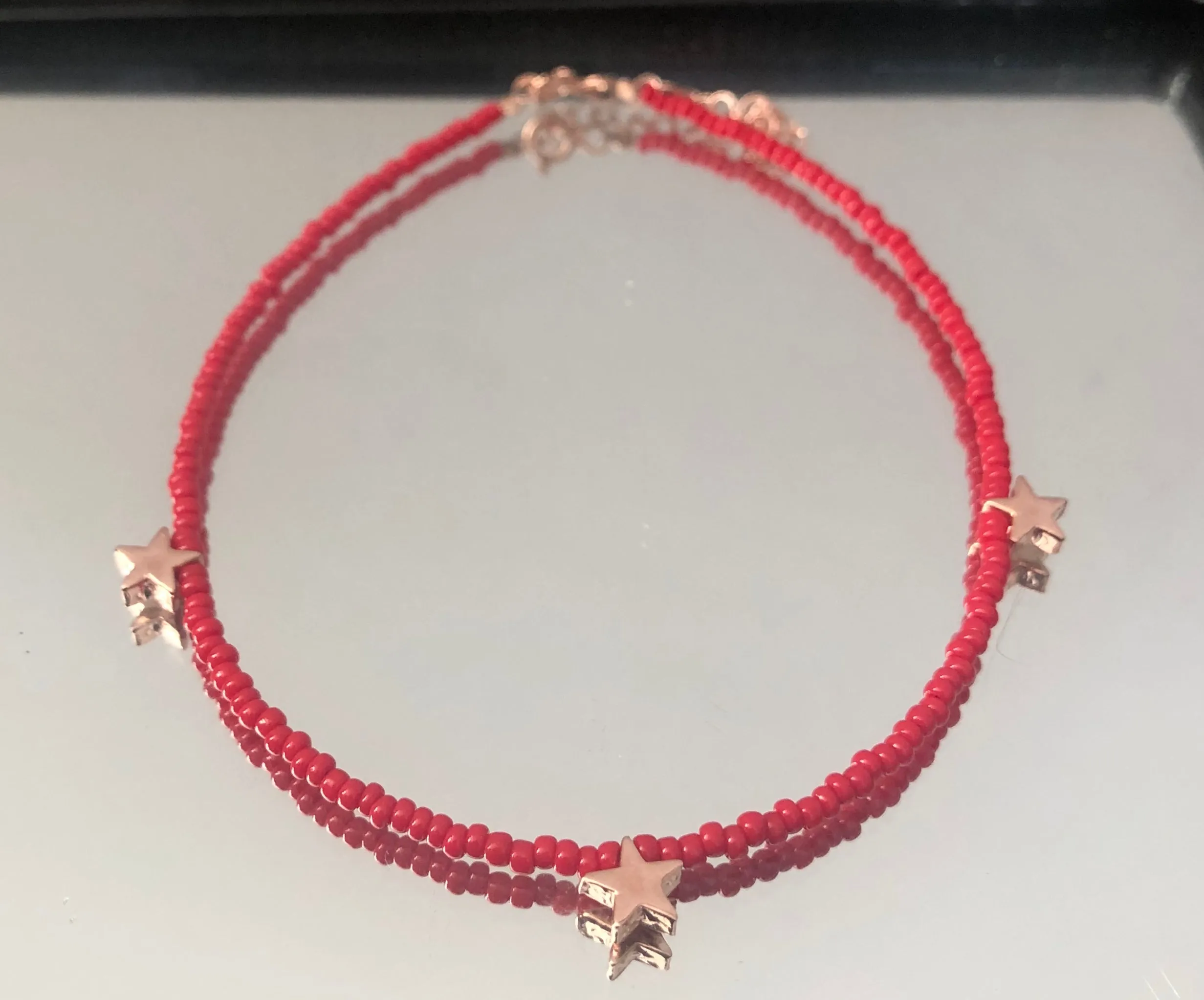 Anklets With Silver Beads