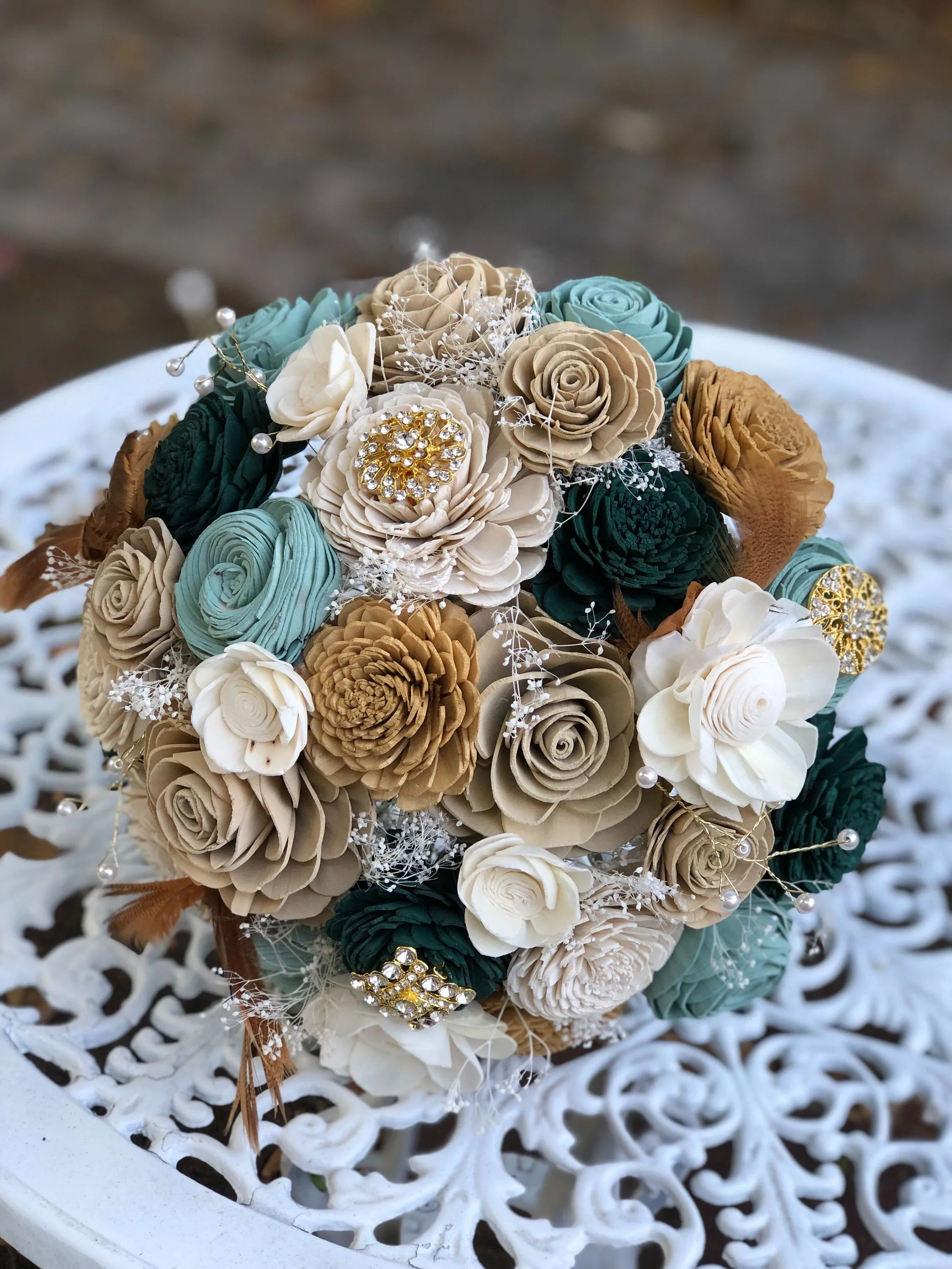 Art Deco Sola Flower Bouquet