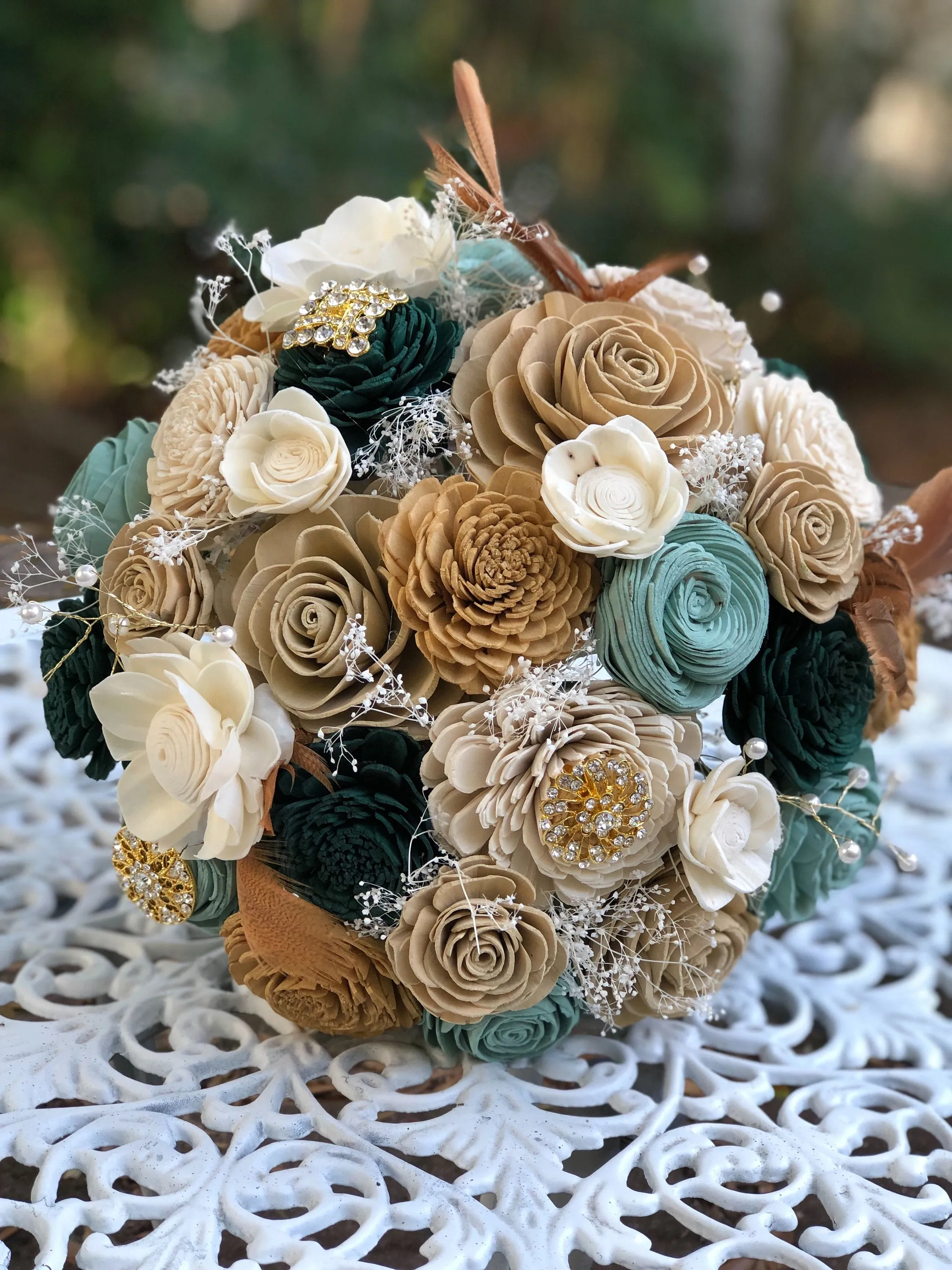 Art Deco Sola Flower Bouquet