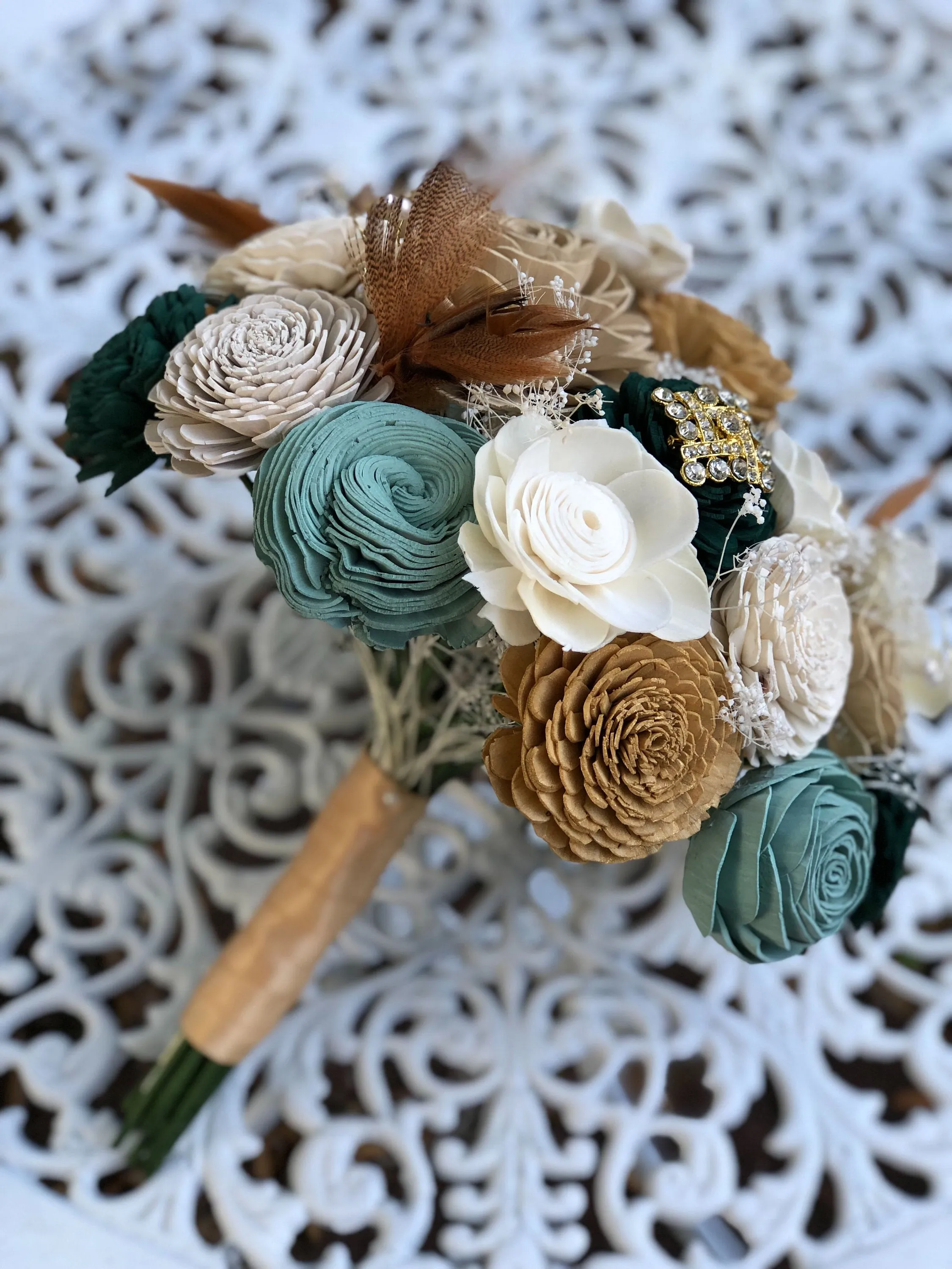 Art Deco Sola Flower Bouquet