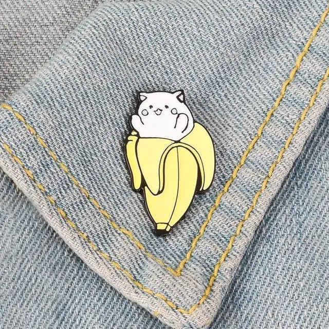 Banana Cat Pin