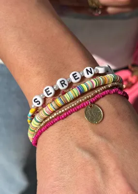 Beaded Message Bracelet Stack