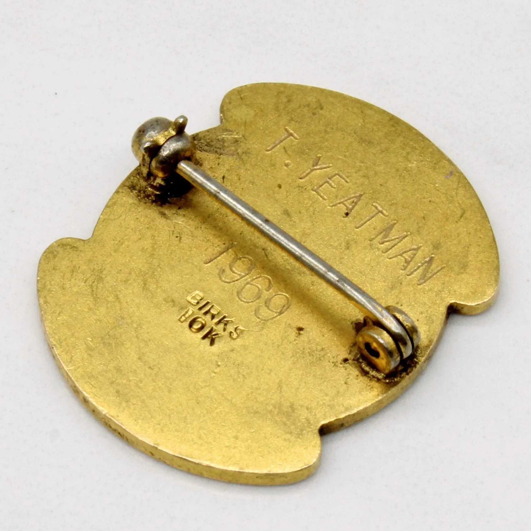 'Birks' 10k Yellow Gold Royal Alexander Hospital Pin