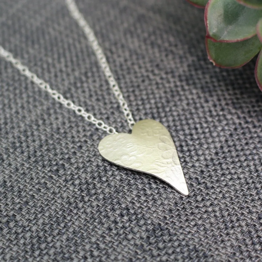 Blossom Silver Heart pendant