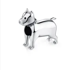 Boxer Dog Charm 925 Sterling Silver