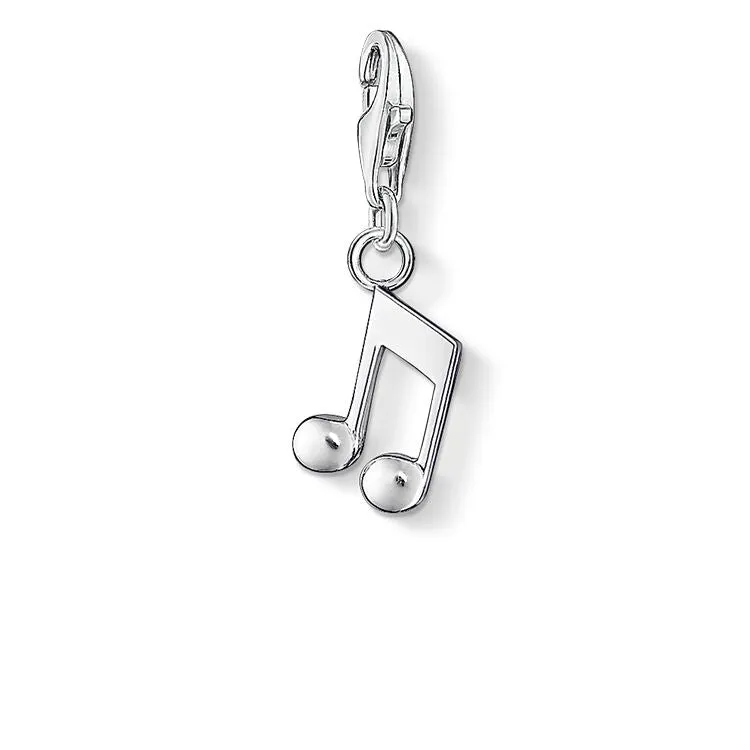 CHARM CLUB STERLING SILVER MUSIC NOTE CHARM