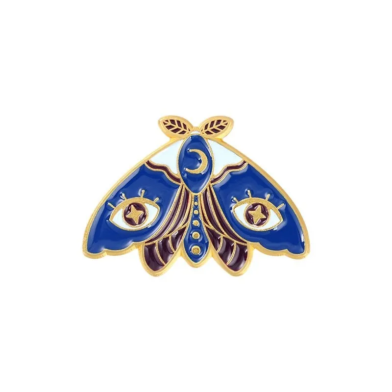 Colorful and Vibrant Spiritual Insect Enamel Brooch Pins