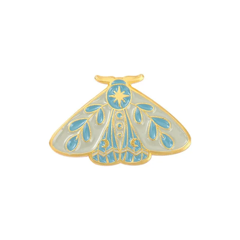 Colorful and Vibrant Spiritual Insect Enamel Brooch Pins