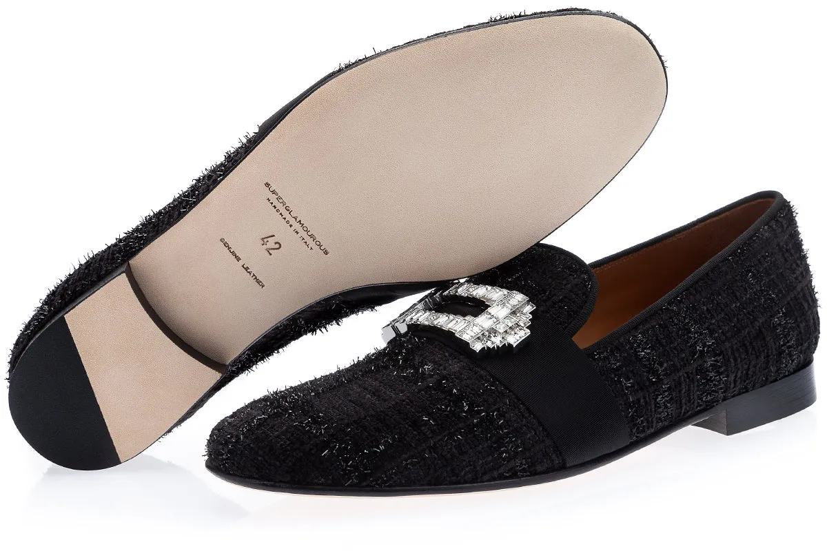 CORUNA ALANA BLACK SLIPPERS