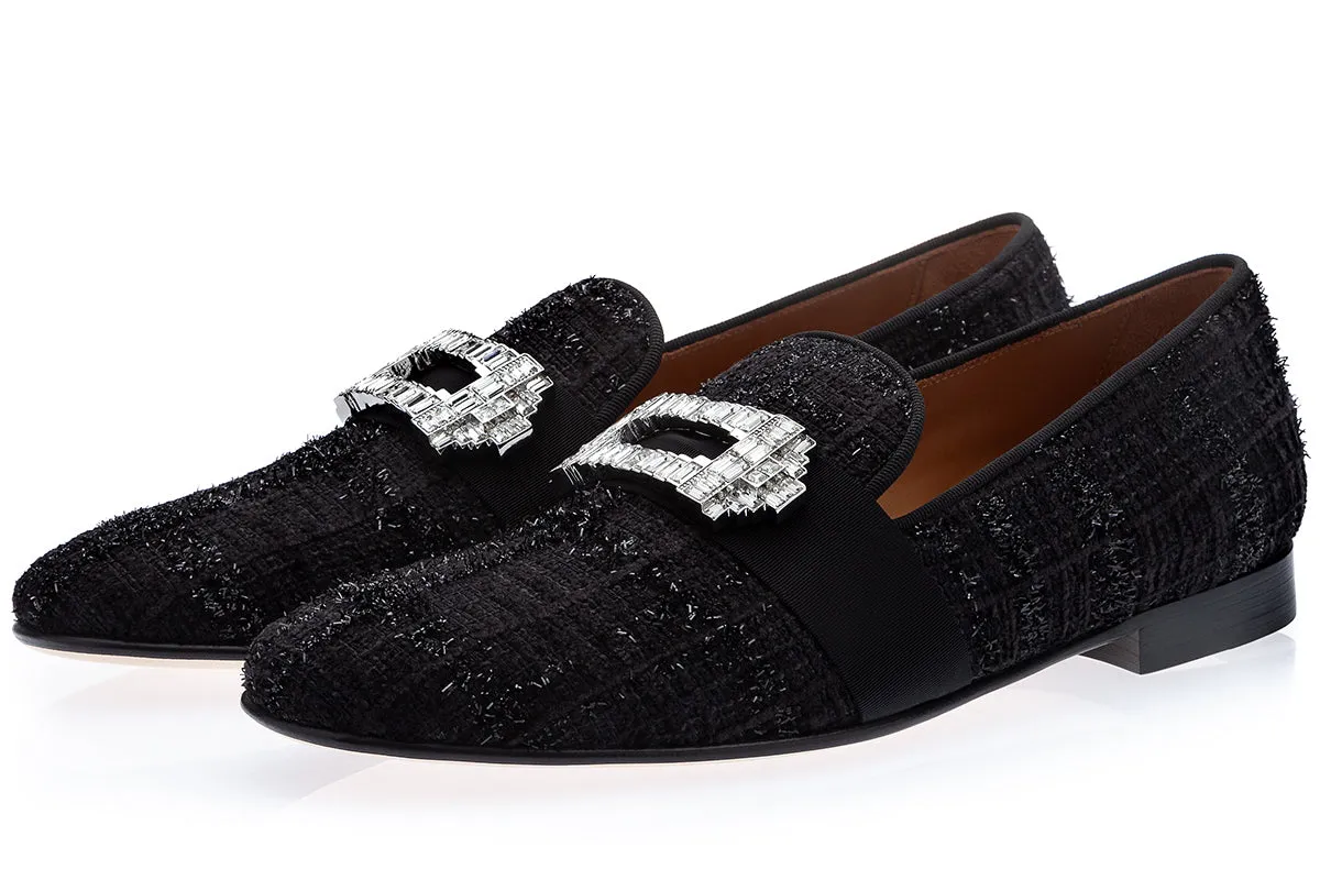 CORUNA ALANA BLACK SLIPPERS