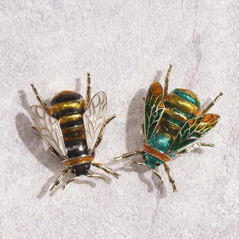 Cute Bee Fly Insect Enamel Brooch