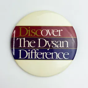 Discover The Dysan Difference Advertising Computer Lapel Pin Pinback Button