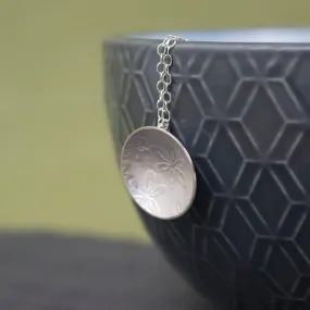 Flora Cup Silver Pendant