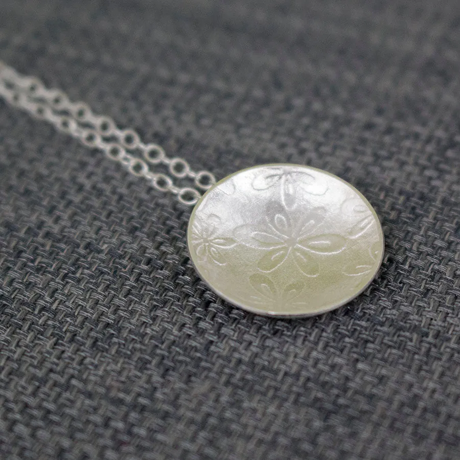 Flora Cup Silver Pendant