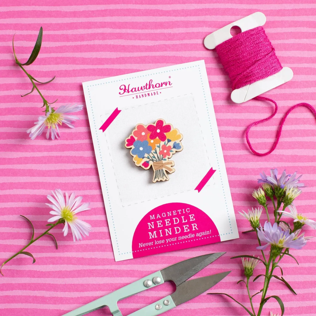 Flower Posy Magnetic Needle Minder