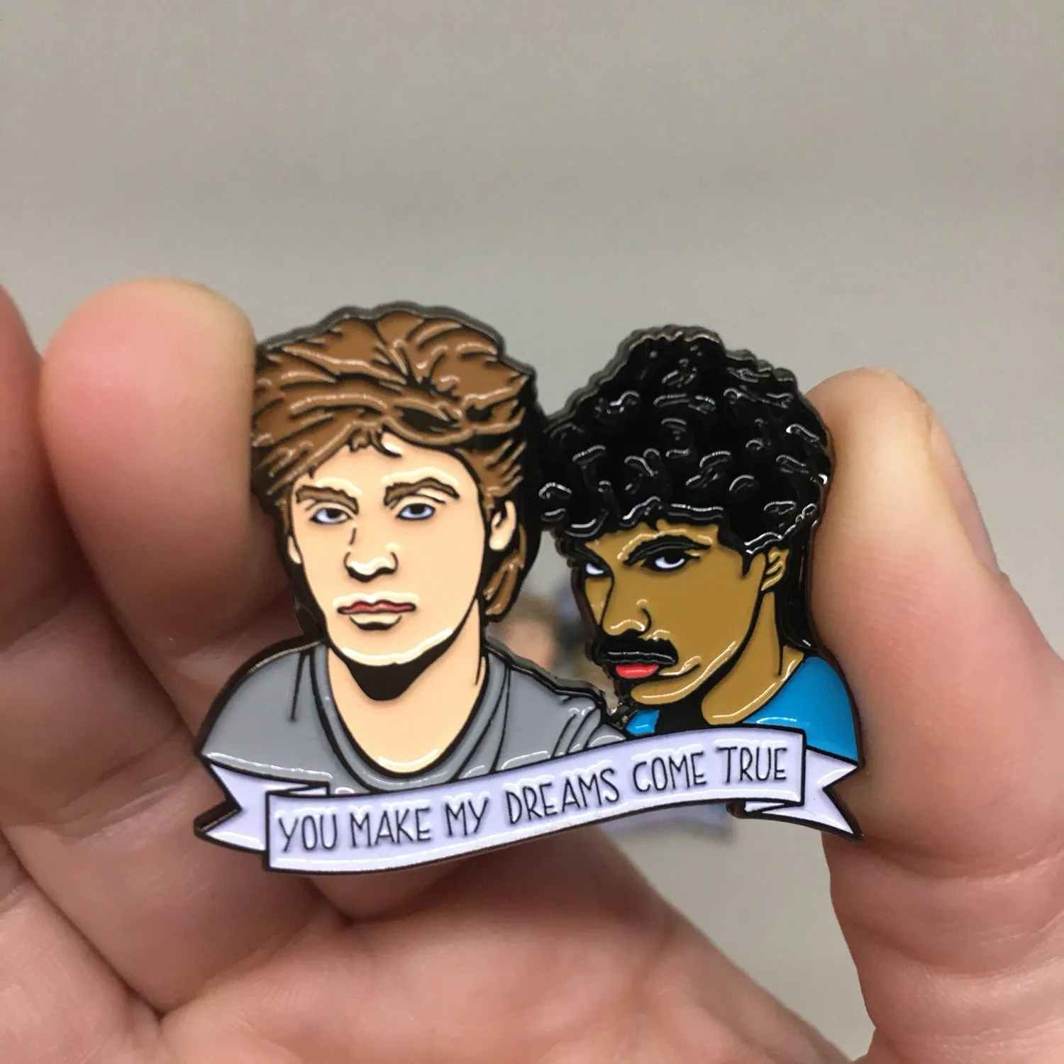 Hall and Oates Enamel Pin