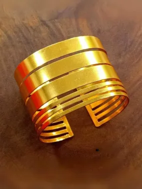 Hollow Out Wide Cuff Bangle