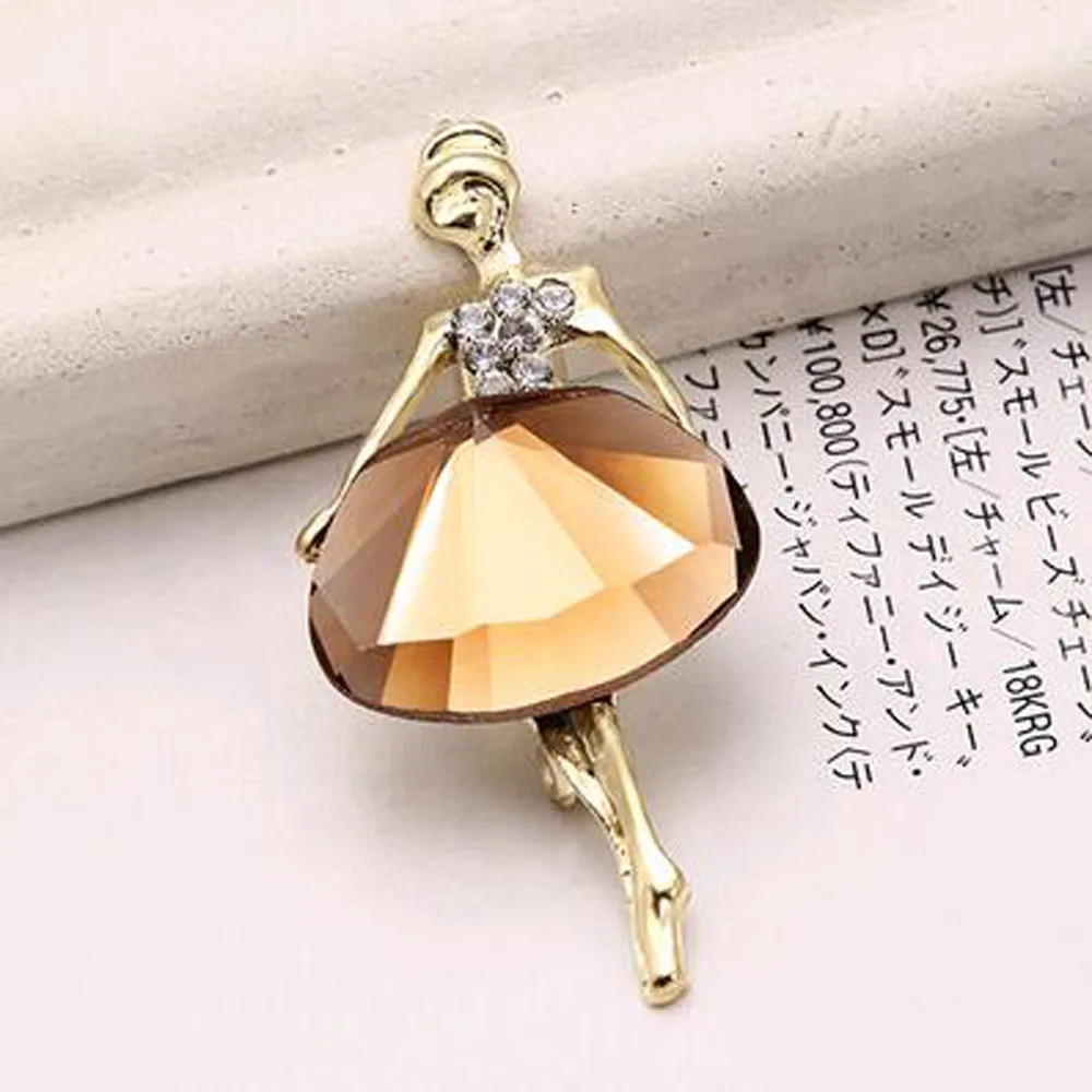 Hot beautiful princess ballerina brooch Ballet Girl Fashion Accessories