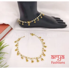 Indian Kundan Payal/Kundan Anklet/Bridal Anklets/Indian Payal