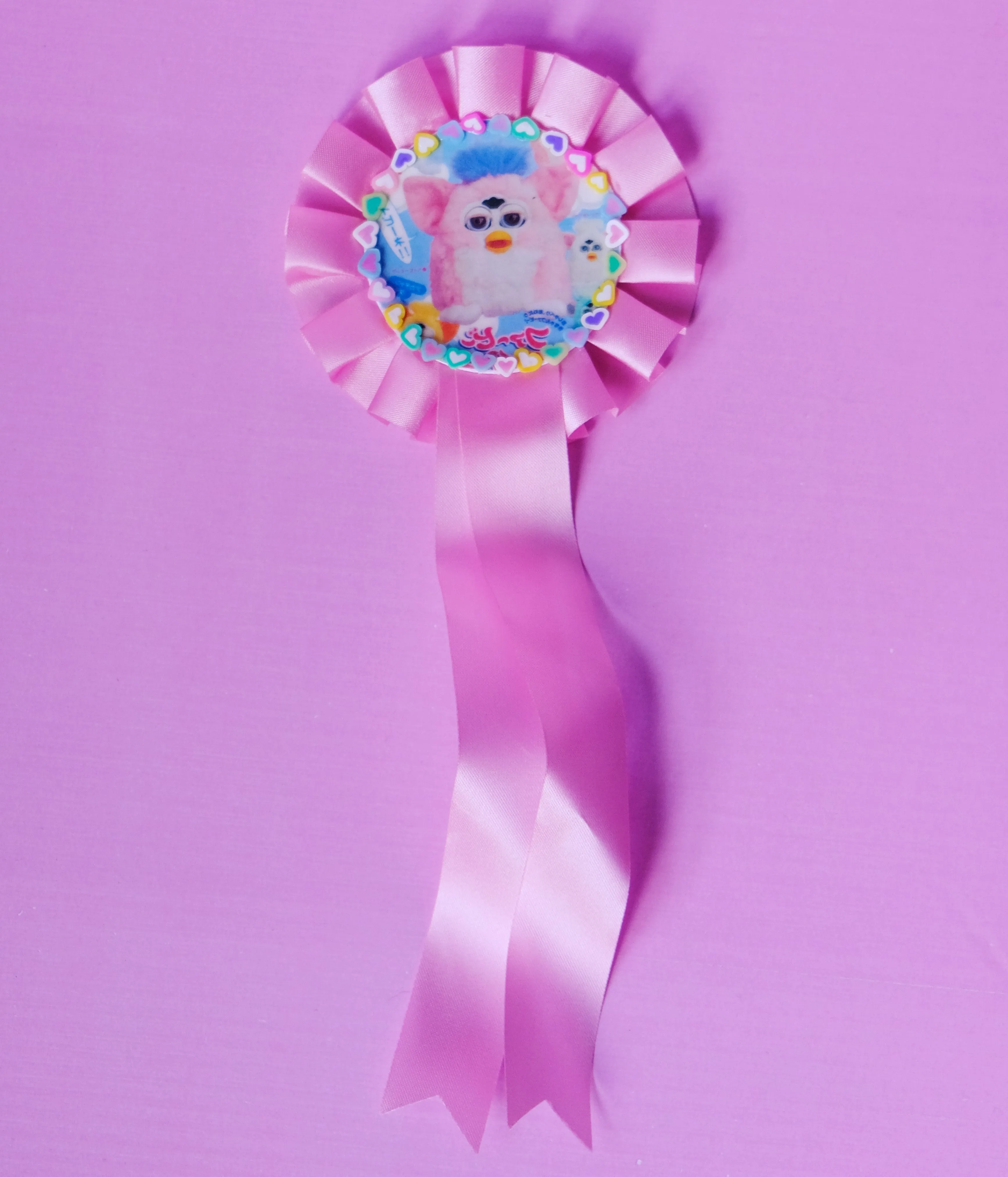 kawaii rosette pin brooches