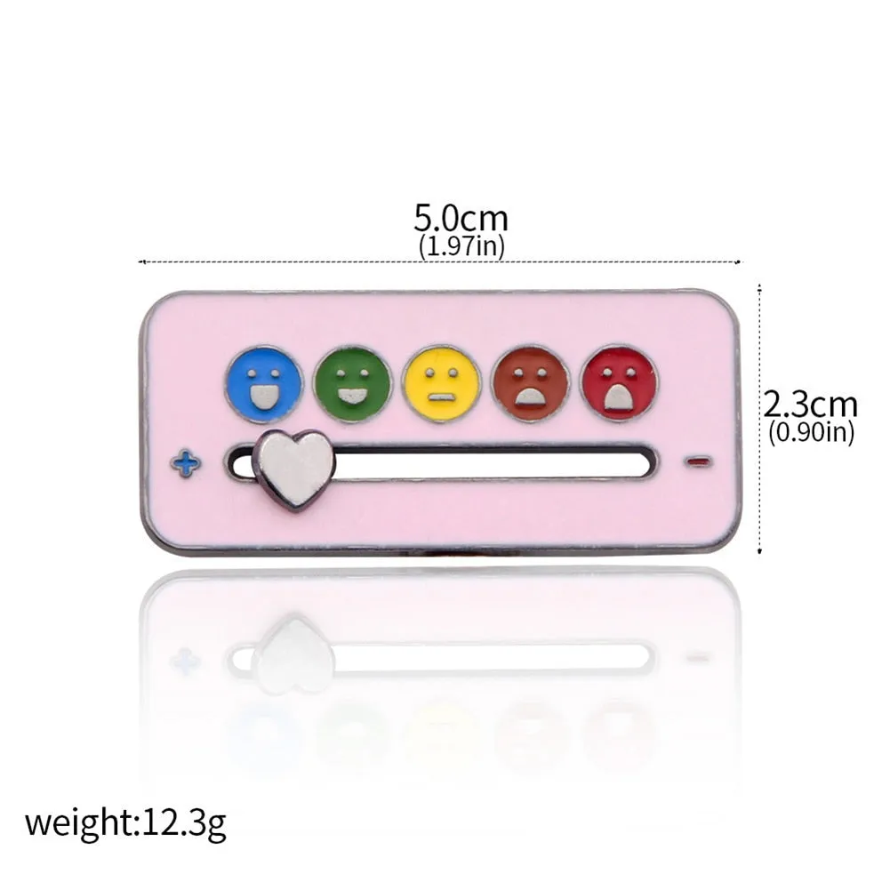 Kawaii Social Battery Lapel Pin