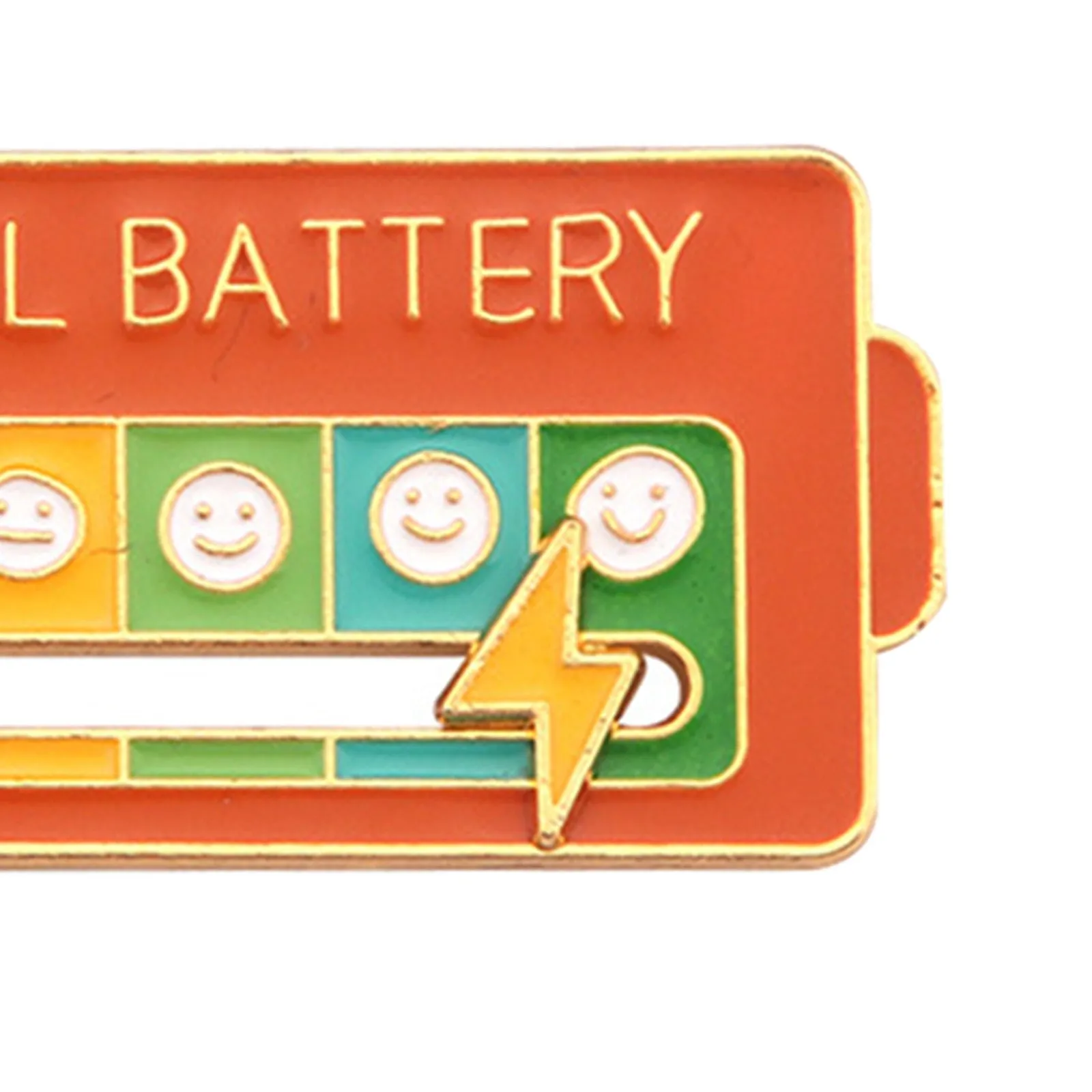 Kawaii Social Battery Lapel Pin