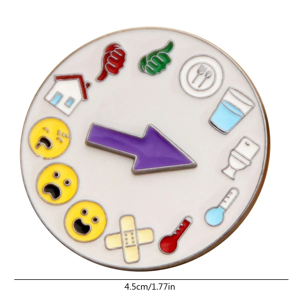 Kawaii Social Battery Lapel Pin