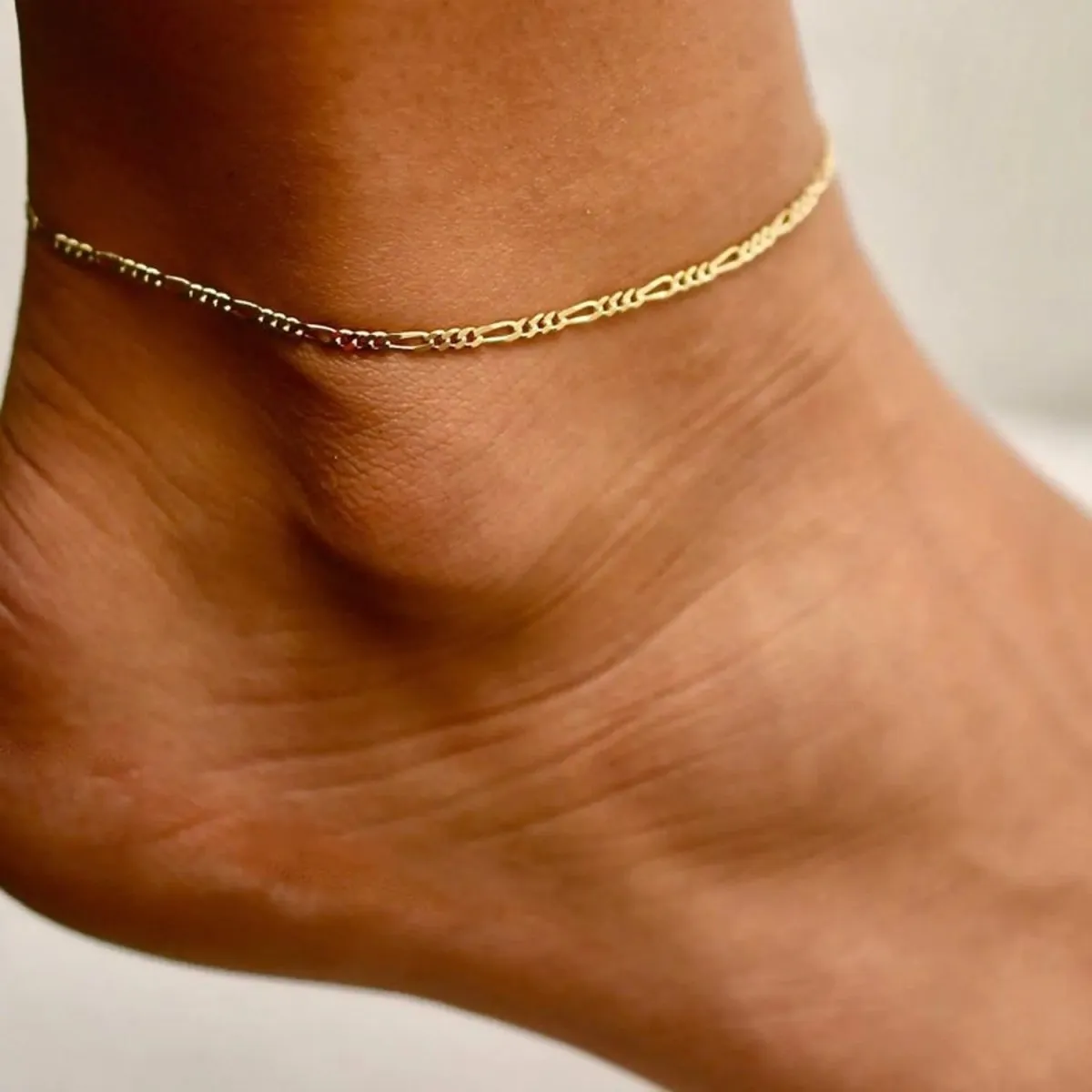 Kyerlyn 14K Gold Plated Chain Anklets