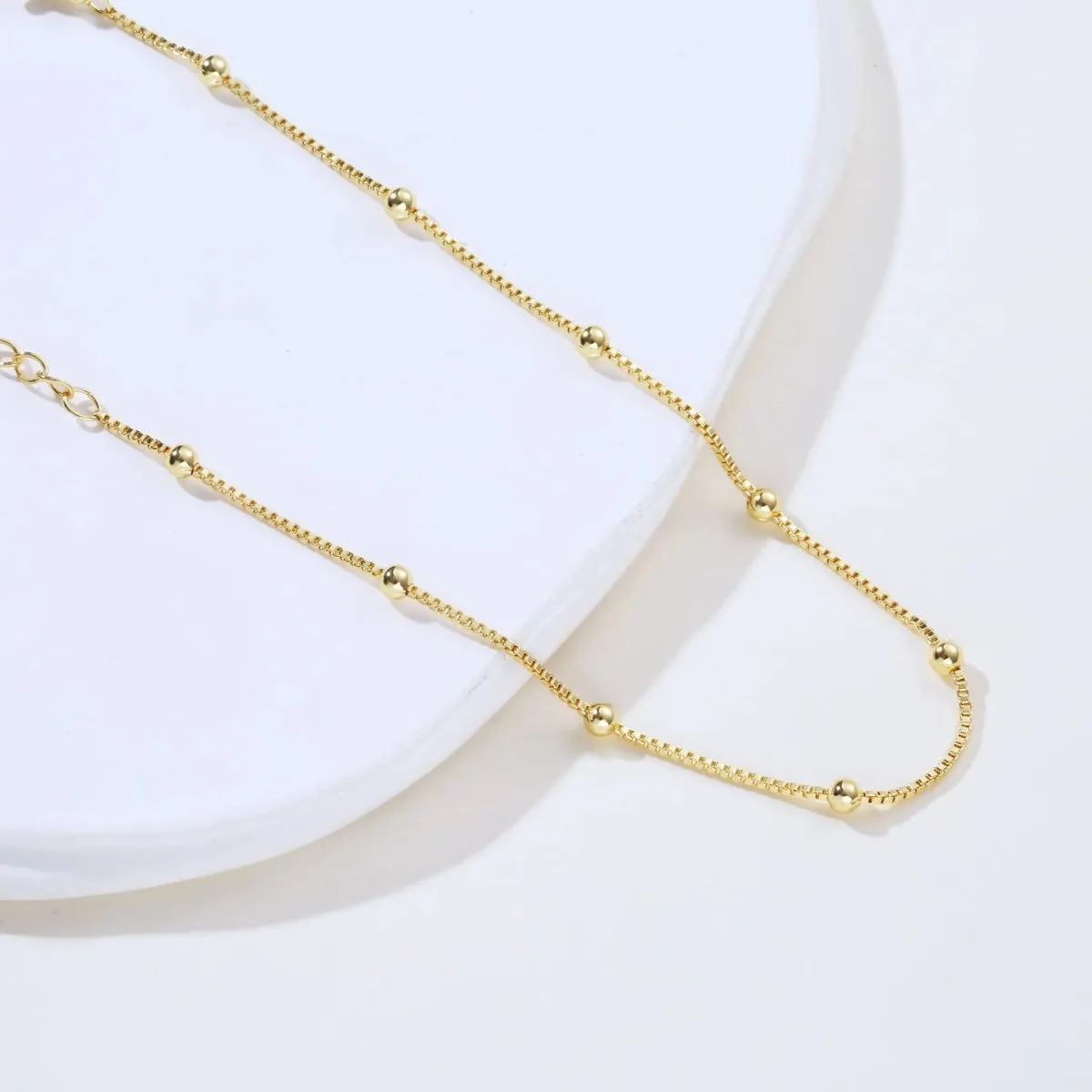 Kyerlyn Gold Bead Anklets