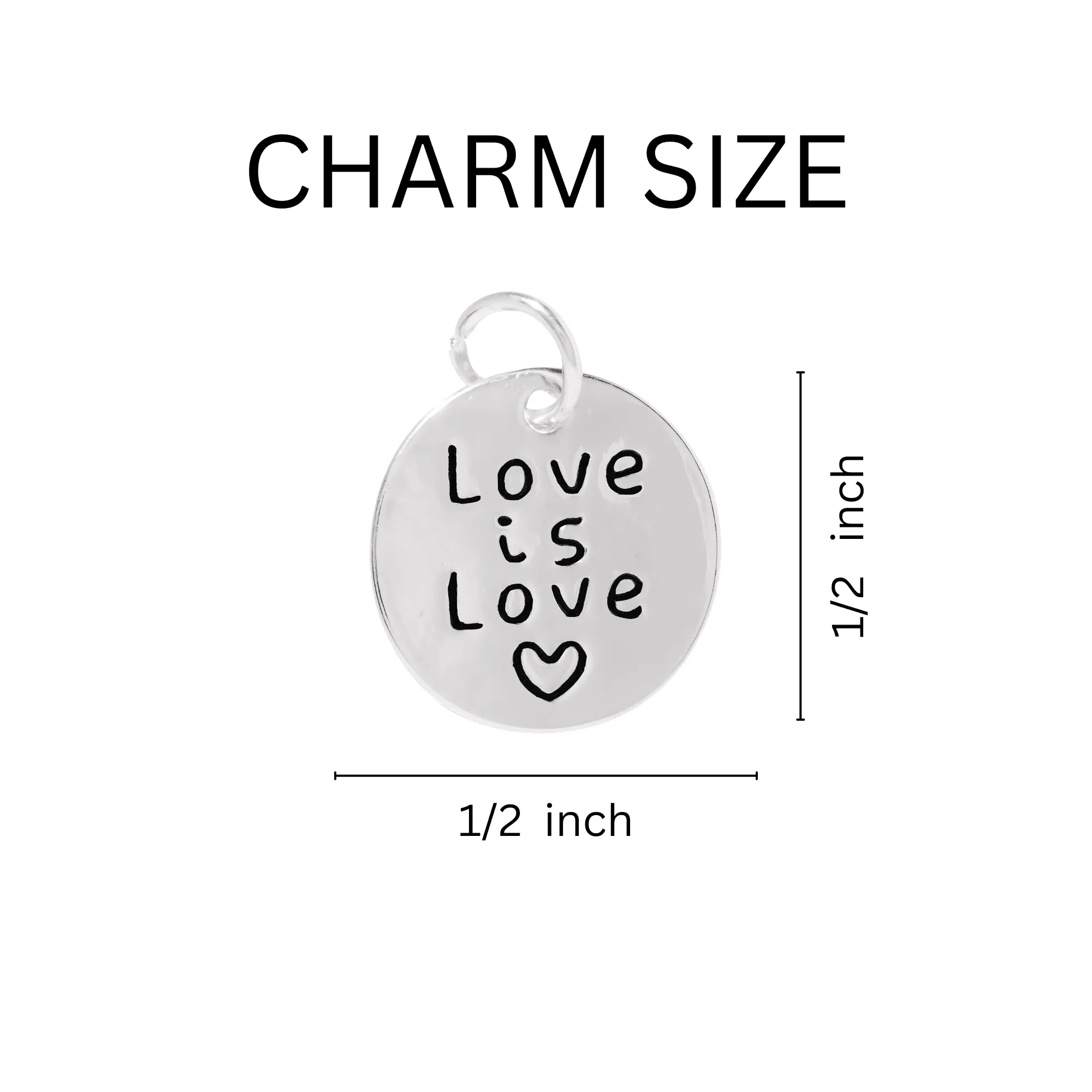 Love Is Love Rainbow Heart Retractable Charm Bracelets