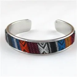 Multi-colored Insert Cuff Bracelet