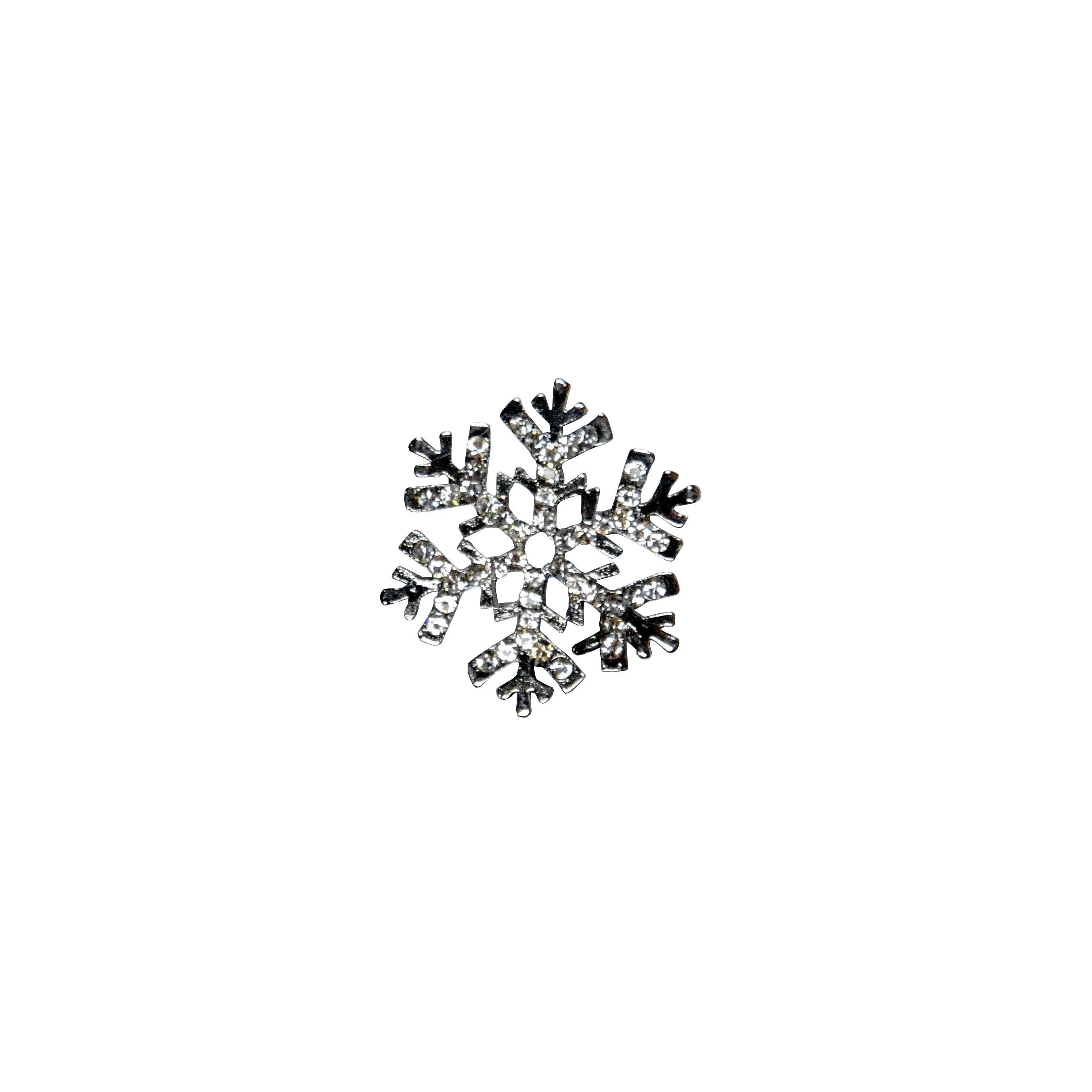 Rhinestone Brooches - Snowflakes (One Small Left!)