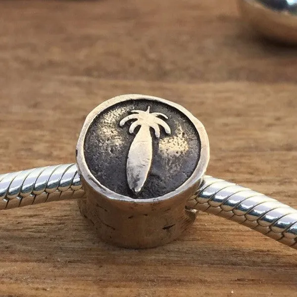 Round Palm Tree Charm