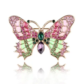 SB323 - Enamel Butterfly Brooch