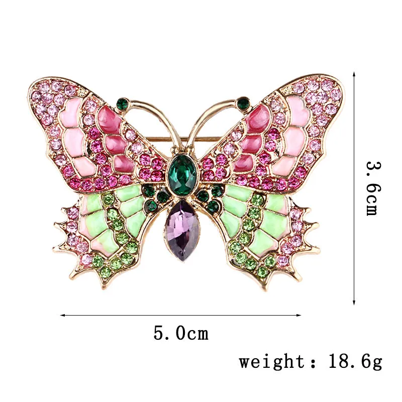 SB323 - Enamel Butterfly Brooch