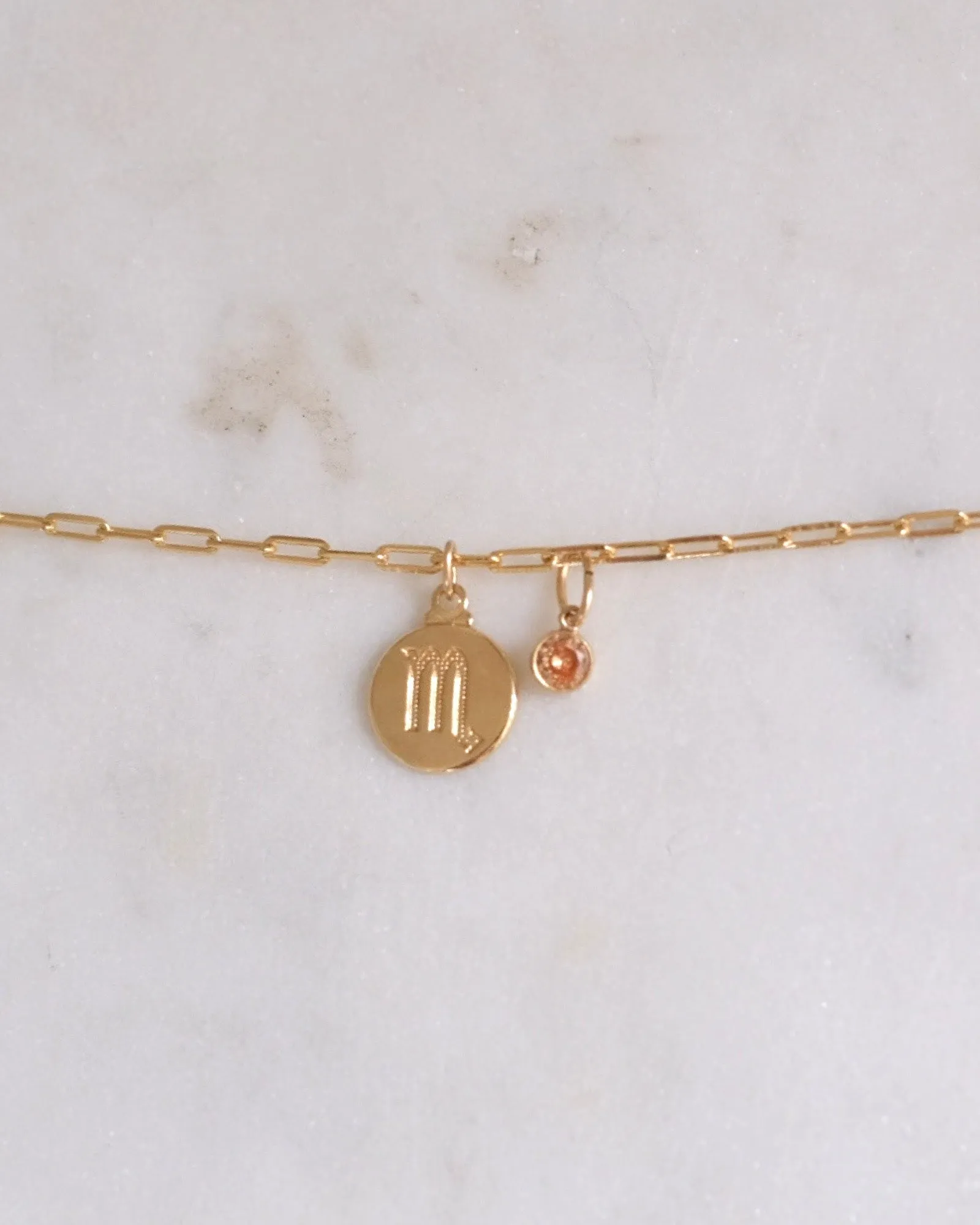 Scorpio Zodiac Anklet