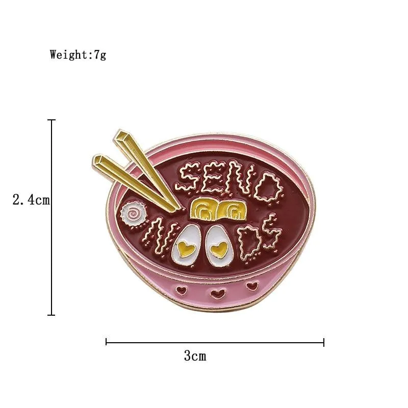 Send Noods Enamel Pin