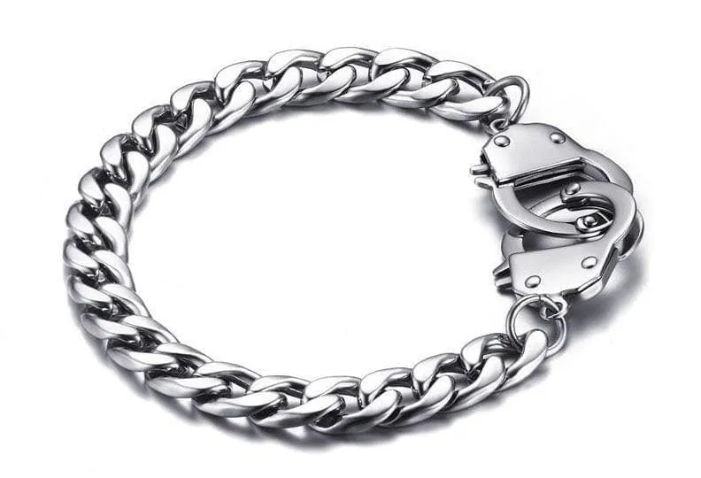 Stainless steel handcuffs