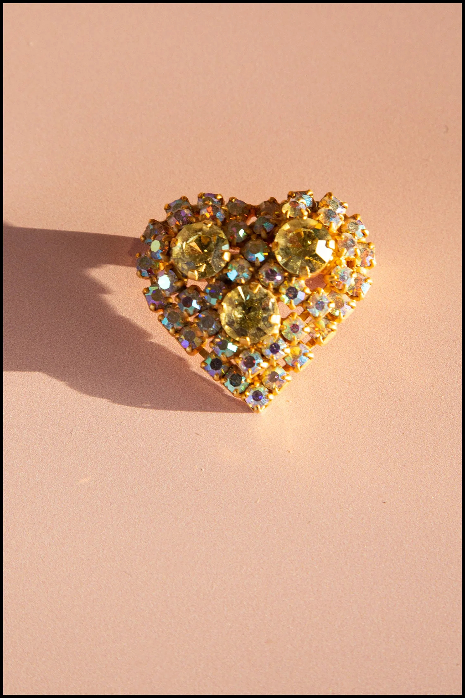 Vintage 1950s Sweet Heart Brooch