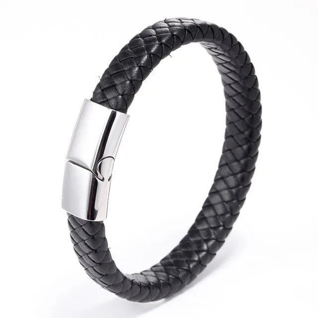 Woven leather bracelet hand-woven multilayer leather