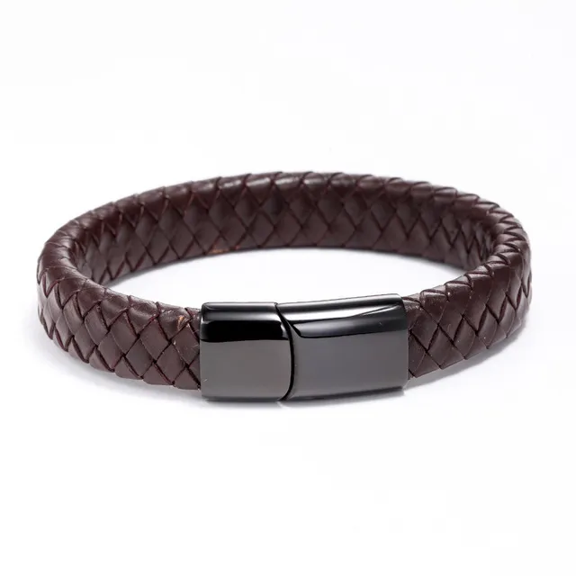 Woven leather bracelet hand-woven multilayer leather