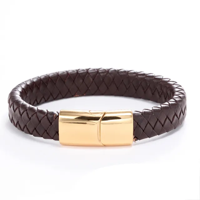 Woven leather bracelet hand-woven multilayer leather