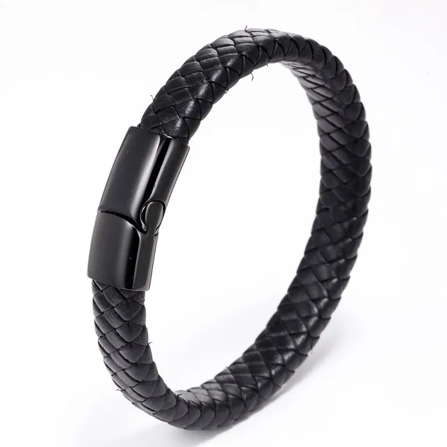 Woven leather bracelet hand-woven multilayer leather